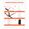 VEVOR Fitting Room, Portable Dressing Room with Thick Polyester Curtains, Privacy Space with Shading Curtain and a Hook, for Boutique, Mall, Tailor's Store & Outdoor Activity 39 x 37 x 79 in (Black)