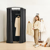 VEVOR Fitting Room, Portable Dressing Room with Thick Polyester Curtains, Privacy Space with Shading Curtain and a Hook, for Boutique, Mall, Tailor's Store & Outdoor Activity 39 x 37 x 79 in (Black)