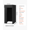 VEVOR Fitting Room, Portable Dressing Room with Thick Polyester Curtains, Privacy Space with Shading Curtain and a Hook, for Boutique, Mall, Tailor's Store & Outdoor Activity 39 x 39 x 78 in (Black)