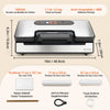 VEVOR Vacuum Sealer Machine, 90Kpa 130W Powerful Dual Pump and Dual Sealing, Dry and Moist Food Storage, Automatic and Manual Air Sealing System with Built-in Cutter, with Seal Bag and External Hose
