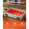 VEVOR Commercial Electric Griddle, 28.54 x 15.75 in, 4400W, 122-570°F Adjustable Temp Control, Stainless Steel Countertop Full Flat Top Grill with 2 Spatulas, 2 Brushes, for Steak, Pancake(NO PLUG)