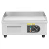 VEVOR Commercial Electric Griddle, 17.72 x 11.81 inch, 1750W, 122-570°F Adjustable Temp Control, Stainless Steel Countertop Flat Top Grill with 2 Spatulas, 2 Brushes, and 4 Foot Pads, for Steak