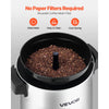 VEVOR Commercial Coffee Urn, 40 Cup 203oz Hot Beverage Dispenser with Dripless Faucet, 1090W Quick-Brewing Coffee Maker, Automatic Temperature Control, for Catering, Party, Church & Restaurant