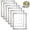 VEVOR Screen Printing Kit, 6 Pieces Aluminum Silk Screen Printing Frames, 18x20inch Silk Screen Printing Frame with 160 Count Mesh, High Tension Nylon Mesh and Sealing Tape for T-shirts DIY Printing