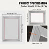VEVOR Screen Printing Kit, 2 Pieces Aluminum Silk Screen Printing Frames 8x10/10x14in 110 Count Mesh, 2 Tapes and Screen Printing Squeegees and Transparency Films for T-shirts DIY Printing
