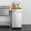 VEVOR Commercial Propane Deep Fryer 90,000 BTU with 2 Baskets, 3-Tube Burner Fryer, Stainless Steel Floor Standing Deep Fryers Cart, 40 lbs Capacity for Restaurants