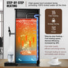 VEVOR Commercial Water Boiler, Electric Hot Water Dispenser with 316 Stainless Steel Heating Tube, 1500W Step-by-step Fast Heating 50L per Hour Hot Water Boiler, for Coffee Tea Restaurant Office