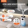 VEVOR Commercial Humidifier, 5.5 Gal/21L 40.6 oz/h Cool Mist Output, Industrial Air Vaporizer for Large Room Up To 1291.7 Sq Ft,Top Refill Humidifier w/ 12-Hour Timer for Whole House,Greenhouse, Plant