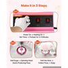 VEVOR Cotton Candy Machine Commercial 1000W Electric Candy Floss Maker Pink, Ideal for Home, Carnival, Birthday, Family Party, Easy Use with 20.5 in Stainless Steel Bowl, Storage Tray and Sugar Scoop