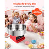 VEVOR Cotton Candy Machine Commercial 1000W Electric Candy Floss Maker Red, Ideal for Home, Carnival, Birthday, Family Party, Easy Use with 20.5 in Stainless Steel Bowl, Storage Tray and Sugar Scoop