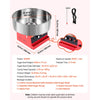 VEVOR Cotton Candy Machine Commercial 1000W Electric Candy Floss Maker Red, Ideal for Home, Carnival, Birthday, Family Party, Easy Use with 20.5 in Stainless Steel Bowl, Storage Tray and Sugar Scoop