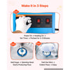 VEVOR Cotton Candy Machine Commercial 1000W Electric Candy Floss Maker Blue, Ideal for Home, Carnival, Birthday, Family Party, Easy Use with 20.5 in Stainless Steel Bowl, Storage Drawer, Sugar Scoop