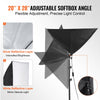 VEVOR Softbox Lighting Kit, 20" x 28", Professional Softbox with 45W 3000-6500K LED Bulbs, 3 Continuous Lighting Effects, Tripod Stand, Remote Control, Studio Lights for Portrait shooting, Live Streaming
