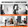 VEVOR Softbox Lighting Kit, 20" x 28", Professional Softbox with 45W 3000-6500K LED Bulbs, 3 Continuous Lighting Effects, Tripod Stand, Remote Control, Studio Lights for Portrait shooting, Live Streaming