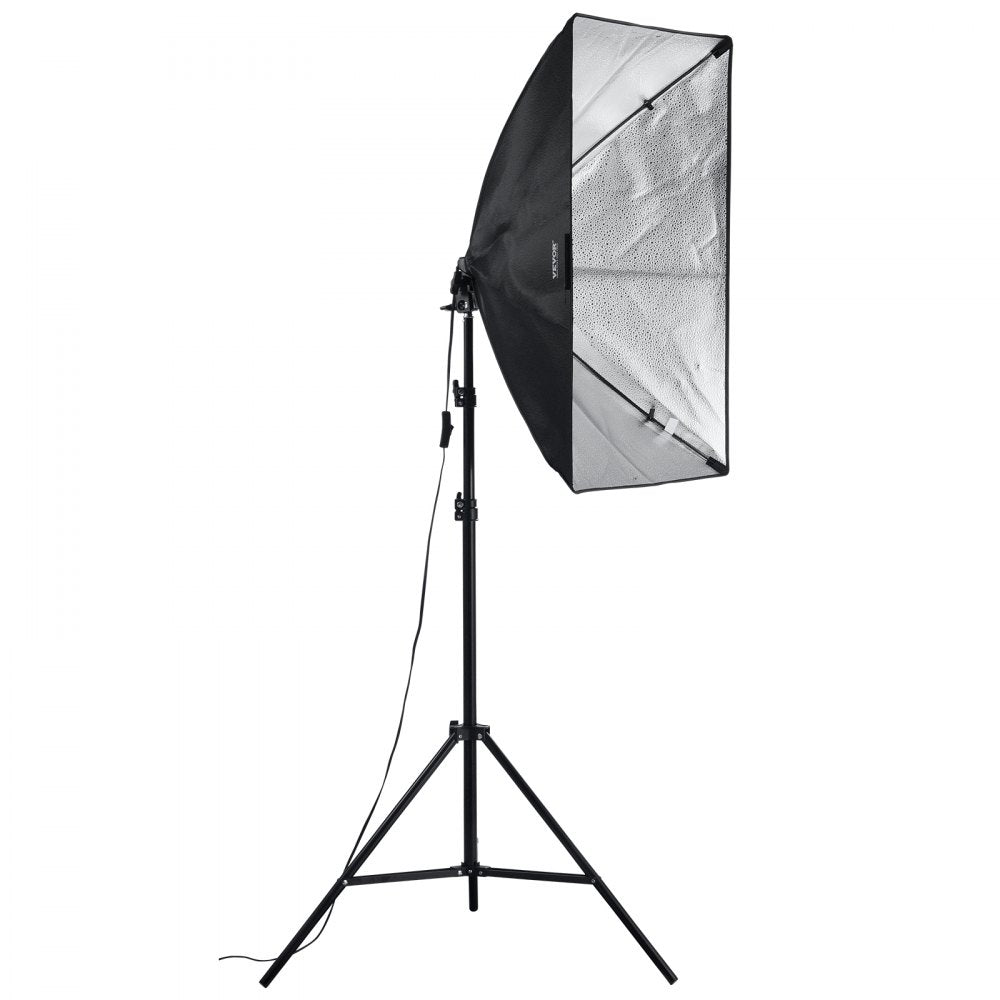 VEVOR Softbox Lighting Kit, 20" x 28", Professional Softbox with 45W 3000-6500K LED Bulbs, 3 Continuous Lighting Effects, Tripod Stand, Remote Control, Studio Lights for Portrait shooting, Live Streaming