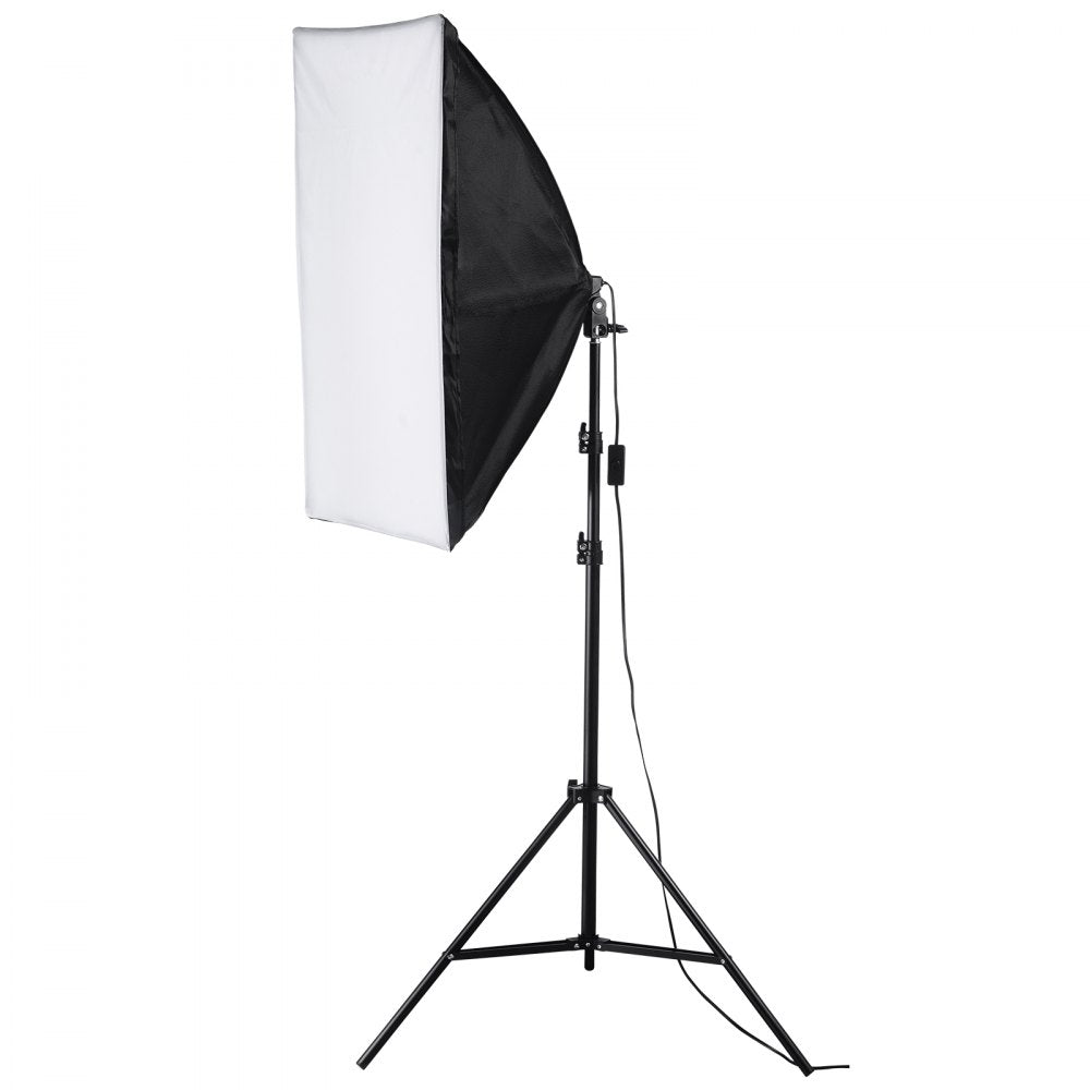 VEVOR Softbox Lighting Kit, 20" x 28", Professional Softbox with 45W 3000-6500K LED Bulbs, 3 Continuous Lighting Effects, Tripod Stand, Remote Control, Studio Lights for Portrait shooting, Live Streaming