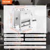 VEVOR Manual Meat Mixer, 10L Fixed Tank Meat Processing Equipment(Mixing Max 15LBS for Meat), Stainless Steel Meat Mixer, Sausage Mixer Machine with Lid Handle Gear Reducer, Ground Beef Hand Mixer