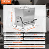 VEVOR Manual Meat Mixer, 15L Tilt Tank Meat Processing Equipment(Mixing Max 15LBS for Meat), Stainless Steel Meat Mixer, Sausage Mixer Machine with Lid Handle Gear Reducer, Ground Beef Hand Mixer