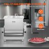 VEVOR Manual Meat Mixer, 60 Pound Max Capacity Tilt Tank Meat Mixer, Stainless Steel Meat Processing Equipment, Sausage Mixer Machine with Lid and Handle, Ground Beef Hand Mixer, Silver