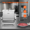 VEVOR Manual Meat Mixer, 40L Tilt Tank Meat Processing Equipment(Mixing Max 40L for Meat), Stainless Steel Meat Mixer, Sausage Mixer Machine with Lid Handle Gear Reducer, Ground Beef Hand Mixer