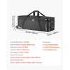 VEVOR Studio Equipment Trolley Case, 39.37 x 14.96 x 12.60 in / 100 x 38 x 32 cm, Rolling Camera Bag, Carrying Bag with Wheels Straps Padded Compartment Handle, for Light Stands, Tripods, Telescopes