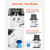 VEVOR Laboratory High-Temperature Circulating Oil Bath, Up to 300℃/572℉, 6 L Lab Constant Temperature Heating Tank, 0.1℃ High Precision, Internal and External Dual Circulation, for Laboratory