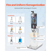 VEVOR ultrasonic homogenizer features for uniform homogenization (emulsification, dissolution, dispersion)