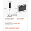 VEVOR ultrasonic homogenizer dimensions and key specifications diagram