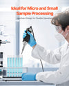 VEVOR handheld ultrasonic homogenizer in use for micro and small sample processing