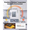 VEVOR Laboratory Incubator 5.3 Gal / 20 L Microbiological Lab Incubator, For Petri Dishes, Room Temp+41℉ to 158℉ PID Temperature Control, with Digital Panel and Glass Door, Constant Temperature