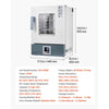 VEVOR Laboratory Incubator 5.3 Gal / 20 L Microbiological Lab Incubator, For Petri Dishes, Room Temp+41℉ to 158℉ PID Temperature Control, with Digital Panel and Glass Door, Constant Temperature