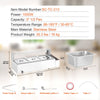 VEVOR 3-Pan Commercial Food Warmer, 3 x 8QT Electric Steam Table with Glass Cover, 1500W Countertop Stainless Steel Buffet Bain Marie 86-185°F Temp Control for Catering, Restaurants, Silver