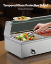 VEVOR Commercial Food Warmer tempered glass protective shield graphic