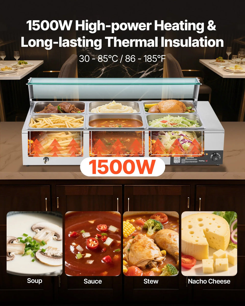 VEVOR Commercial Food Warmer image 1