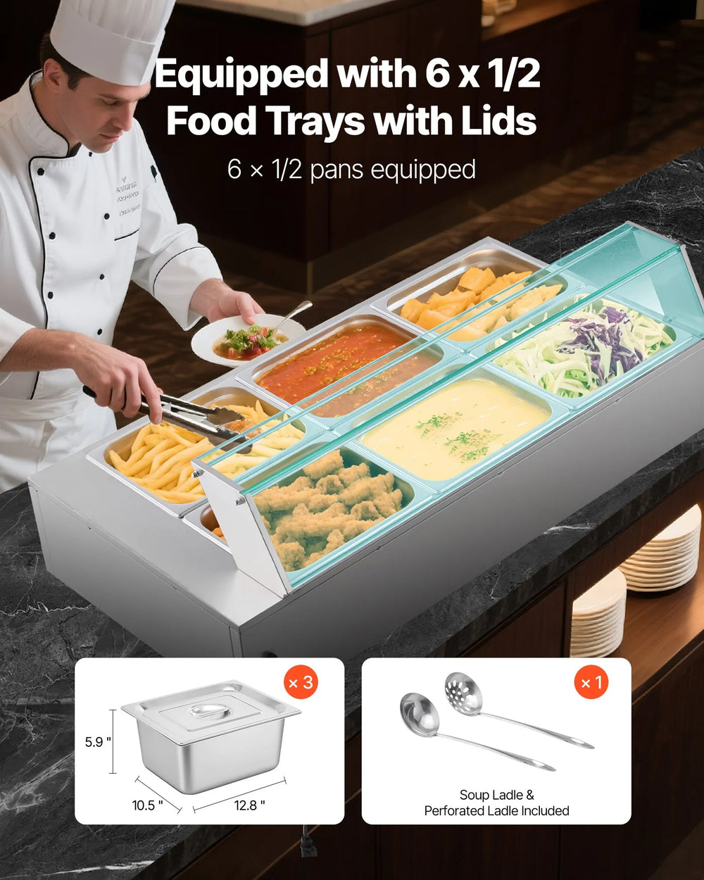 VEVOR Commercial Food Warmer image 2