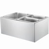 VEVOR 24QT Commercial Food Warmer, 3-Pan Electric Steam Table, 1200W Professional Countertop Stainless Steel Buffet Bain Marie with 86-185°F Temp Control for Catering, Buffet, Parties, Restaurants
