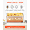 VEVOR 24QT Commercial Food Warmer, Full-Size Pan Electric Steam Table, 1200W Professional Countertop Stainless Steel Buffet Bain Marie with 86-185°F Temp Control for Catering, Buffet, Restaurants