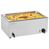 VEVOR 24QT Commercial Food Warmer, Full-Size Pan Electric Steam Table, 1200W Professional Countertop Stainless Steel Buffet Bain Marie with 86-185°F Temp Control for Catering, Buffet, Restaurants