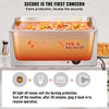 VEVOR Commercial Food Warmer 19QT Bain Marie 1200W Electric Buffet Warmer Steam Table Food Warmer Countertop Stainless Steel Food Warmer Wet or Dry Use for Parties, Catering and Restaurant