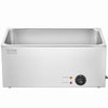 VEVOR Commercial Food Warmer 19QT Bain Marie 1200W Electric Buffet Warmer Steam Table Food Warmer Countertop Stainless Steel Food Warmer Wet or Dry Use for Parties, Catering and Restaurant