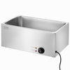 VEVOR Commercial Food Warmer 19QT Bain Marie 1200W Electric Buffet Warmer Steam Table Food Warmer Countertop Stainless Steel Food Warmer Wet or Dry Use for Parties, Catering and Restaurant