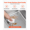 VEVOR Commercial Food Warmer, 1200W Electric Stainless Steel Steam Food Warmer, Fast Heating Countertop Buffet Bain Marie with Soup & Perforated Ladles, for Catering, Restaurants, Parties, Buffets
