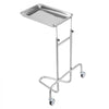 VEVOR Stainless Steel Lab Carts, Lab Utility Cart with Single Tray, Mobile Medical Cart with 2 Silent Wheels, Lab Rolling Cart for Lab, Clinic, Hospital, Salon