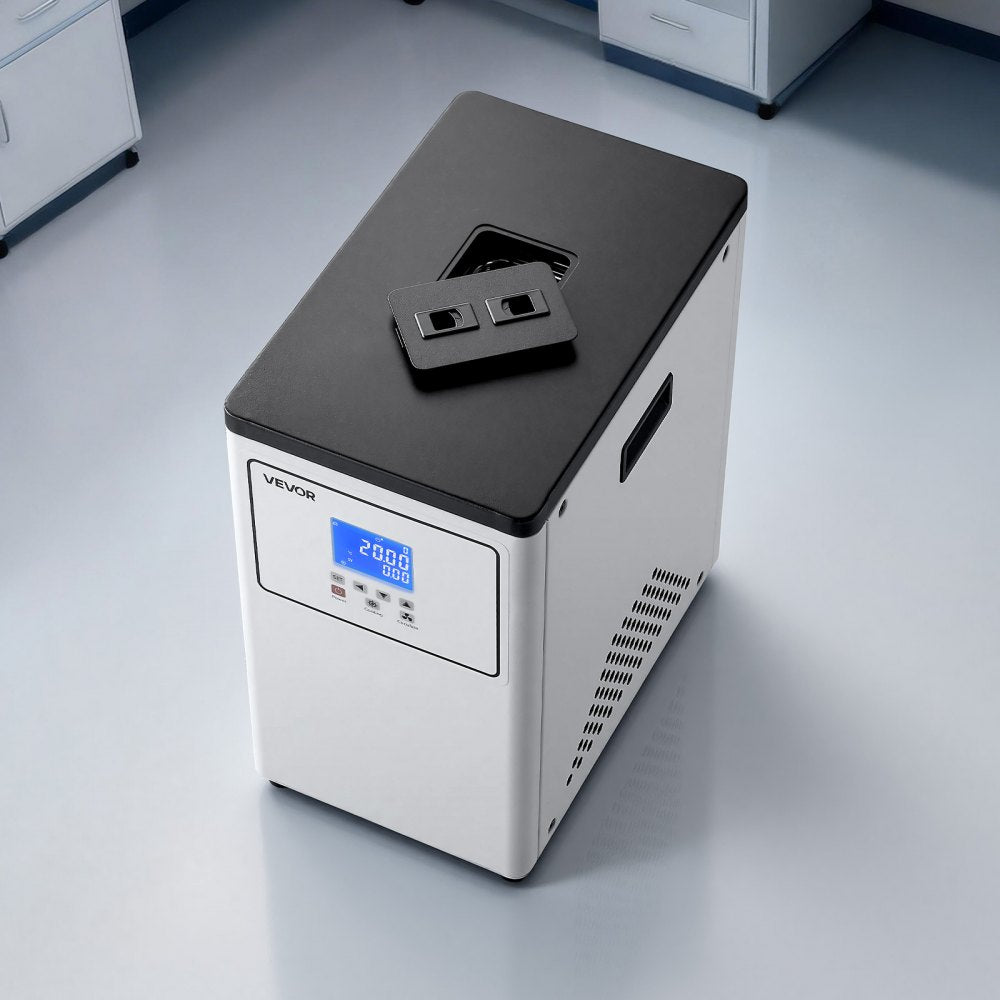 VEVOR Laboratory Chiller Circulator, -20℃ to Room Temperature, 3.4 L Internal and External Dual Circulation, Compatible with ≤2 L Rotary Evaporators for Condenser Reflux and Rapid Cooling