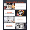 VEVOR Commercial Meat Grinder, 21 Lbs/Min Capacity, #32 Electric Meat Mincer with 3 Plates, 3 Sausage Stuff Tubes, 1100W/1.5HP Stainless Steel Sausage Maker for Home Kitchens & Restaurants, ETL Listed