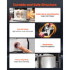VEVOR Commercial Meat Grinder, 5 Lbs/Min Capacity, #5 Electric Meat Mincer with 3 Plates, 3 Sausage Stuffing Tubes, 350W/0.5HP Stainless Steel Sausage Maker for Home Kitchens & Restaurants, ETL Listed