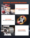 VEVOR meat grinder durable and safe structure features (cooling, blade, heavy-duty body)