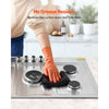 VEVOR 36 inch Gas Cooktop 5 Burners Gas Stove Top, Max 38300BTU Built-in Stainless Steel Stove Top LPG/NG Convertible Dual Fuel Cooktop Stoves with SABAF Dual-Ring Burner for Kitchen Apartment Rvs