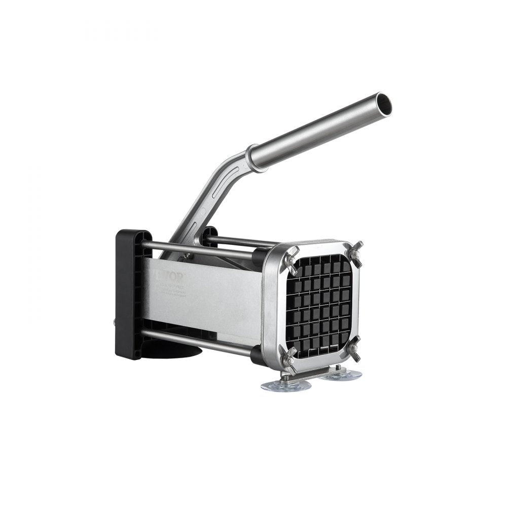 VEVOR French Fry Cutter, Potato Slicer with 1/2-Inch Stainless Steel Blade, Manual Potato Cutter Chopper with Suction Cups, Great for Potato, French Fries, Cucumber, Vegetables, Carrot