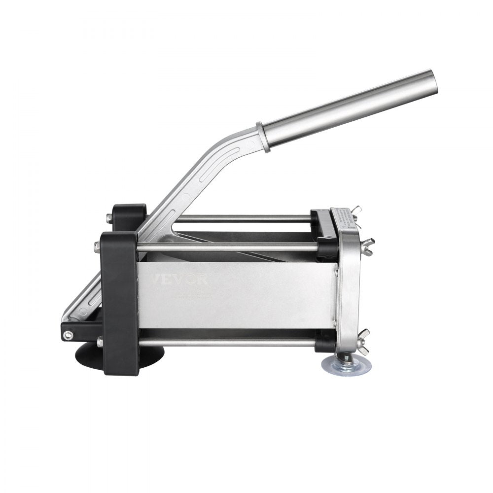VEVOR French Fry Cutter, Potato Slicer with 1/2-Inch Stainless Steel Blade, Manual Potato Cutter Chopper with Suction Cups, Great for Potato, French Fries, Cucumber, Vegetables, Carrot